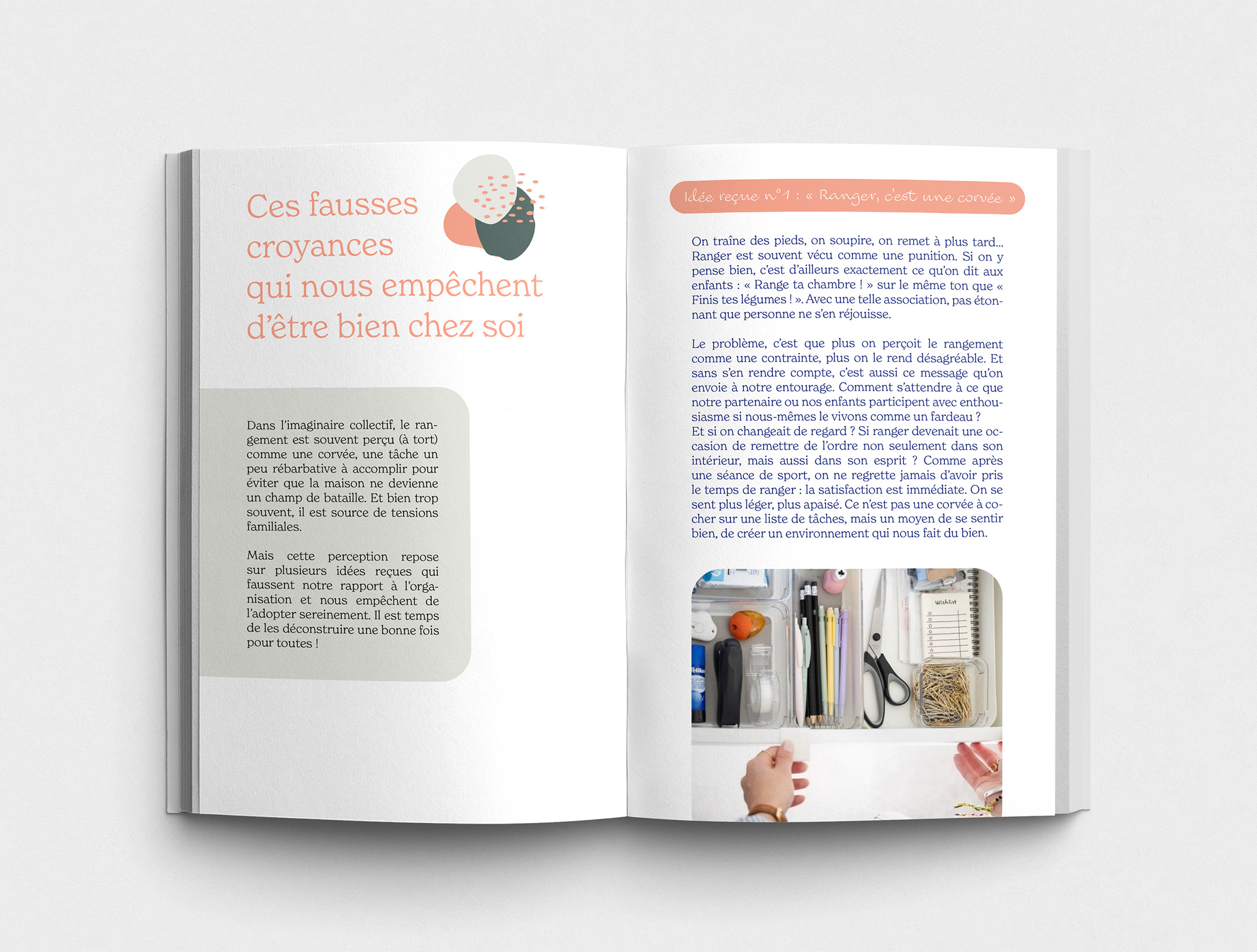 Livre de rangement et organisation, méthodes pour trier et désencombrer