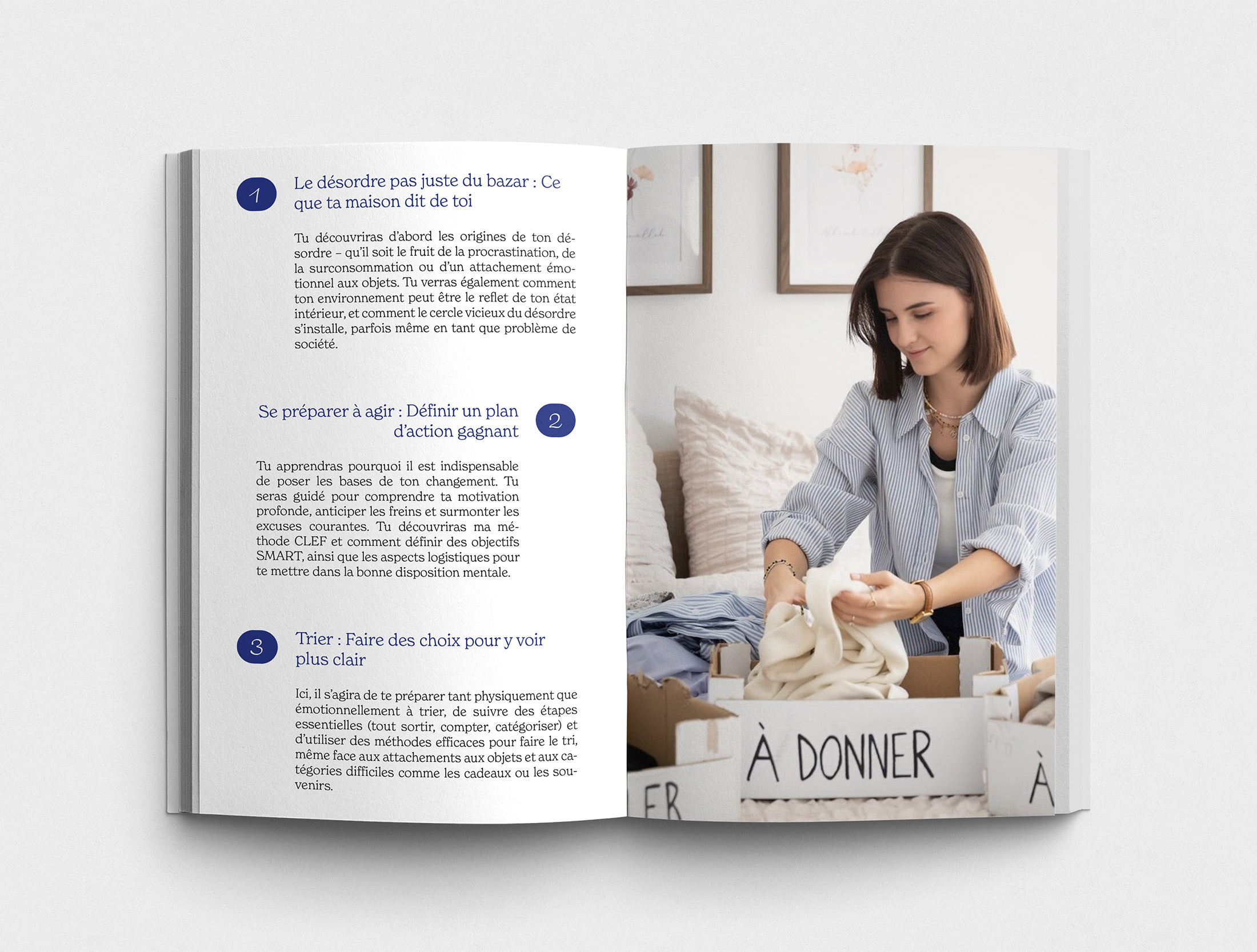 Livre de rangement et organisation, méthodes pour trier et désencombrer