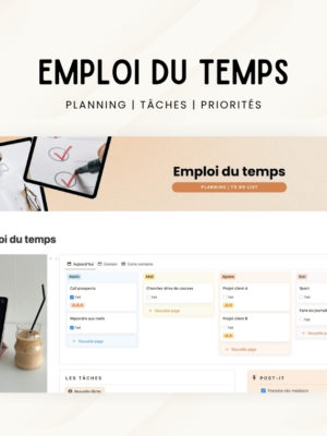 Emploi du temps et to do list
