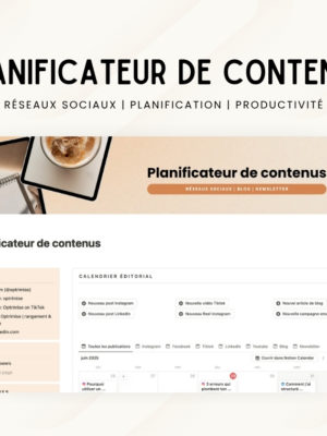 Planificateur de contenus
