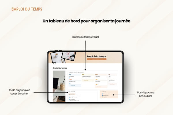 Emploi du temps et to do list