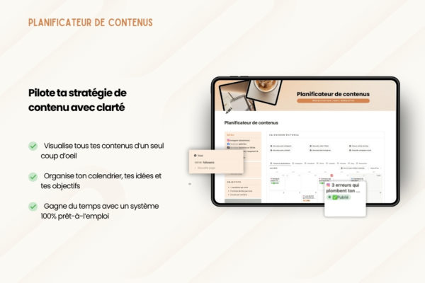 Planificateur de contenus