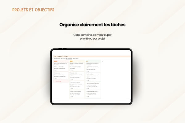 Projets et objectifs