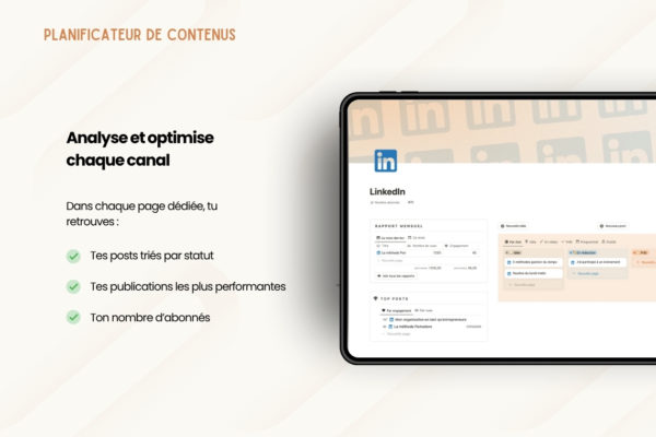 Planificateur de contenus